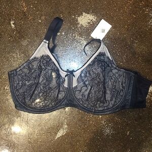 Wacoal retro chic bra black brand new
